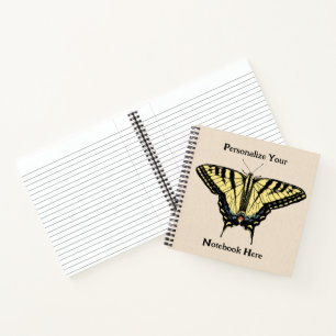 Carnet Papillon Southwestern jaune Swallowtail