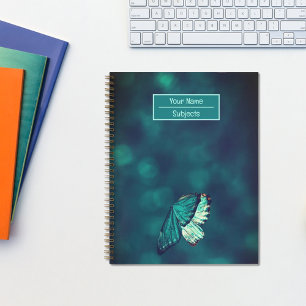 Carnet papillon Turquoise moderne