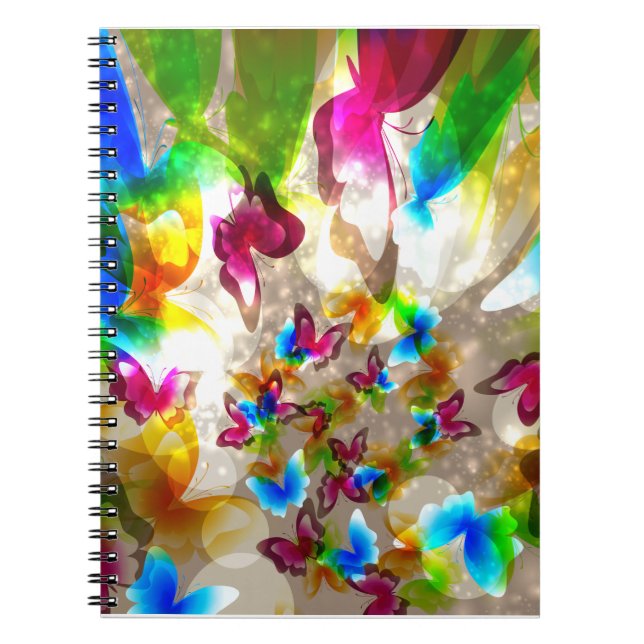 Carnet Papillons Abstraits (Devant)