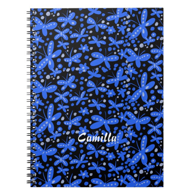 Carnet Papillons bleus (Devant)