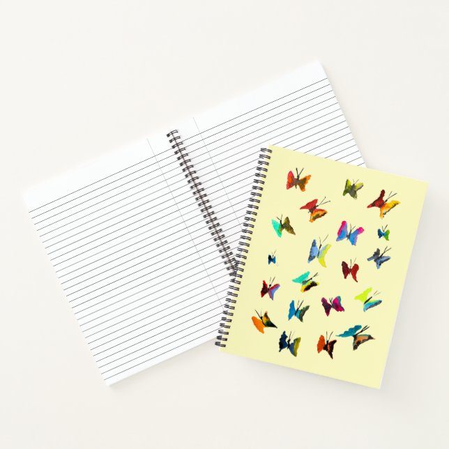Carnet Papillons couleur aquarelle (Intérieur)