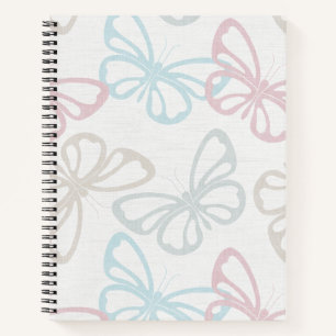 Carnet Papillons éparés (Grande Échelle)