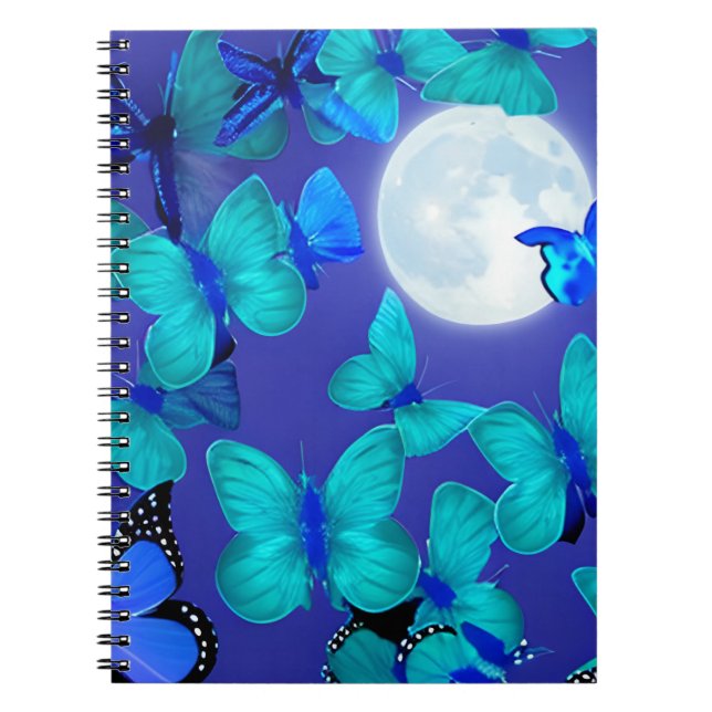 Carnet Papillons et papillons de nuit dans un ciel bleu p (Devant)