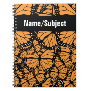 Carnet Papillons Monarque personnalisables