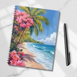Carnet Paradis de plage tropicale Peinture océanique