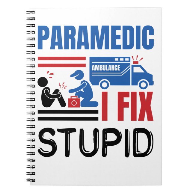 Carnet Paramedic I Correction Stupid Funny EMT (Devant)