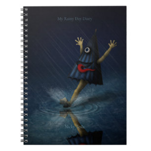 Carnet Parapluie Japonais Fantôme Jour de Pluie Personnal