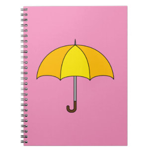 Carnet Parapluie Jaune