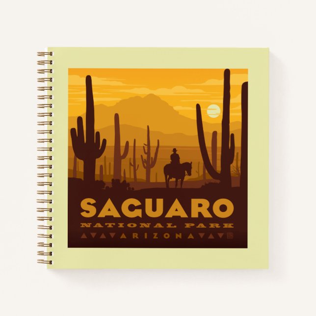 Carnet Parc national Carré du Saguaro | Arizona (Devant)