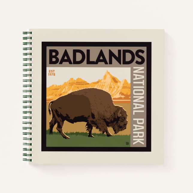 Carnet Parc national des Badlands | Buffalo (Devant)