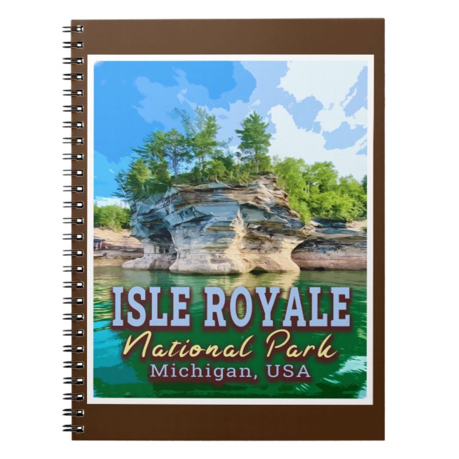 CARNET PARC NATIONAL ISLE ROYALE - MICHIGAN ÉTATS-UNIS (Devant)