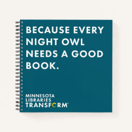 Carnet Parce que le portable Carré Owl
