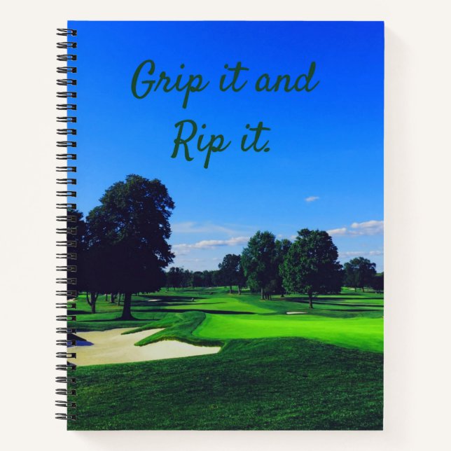 Carnet Parcours de golf Grip it et Rip it (Devant)
