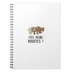 Carnet Paresseux Drôle Cinq Minutes De Sommeil En Plus Li