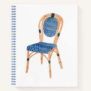 Carnet Paris French Bistro Café Chaise Art