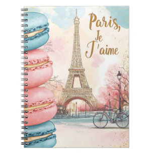 Carnet Paris, Je T'aime - Tour Eiffel avec Macarons