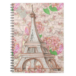 Carnet Paris rêve en rose