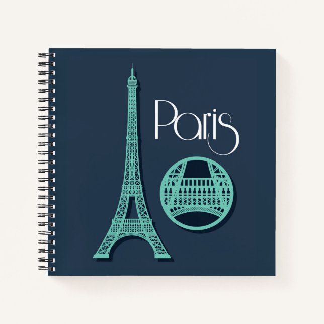 Carnet Paris Turquoise (Devant)