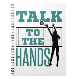 Carnet Parlez à Hands Funny Volleyball Middle Blocker