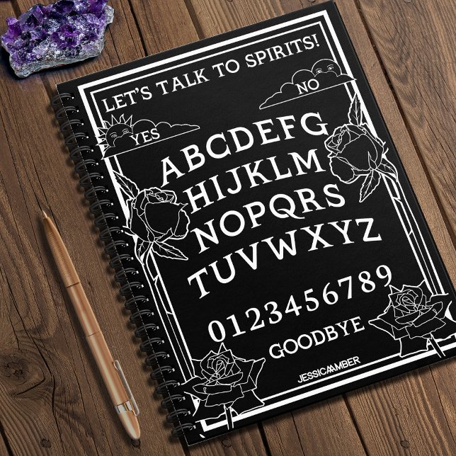 Carnet Parlons à Spirits Black Gothic Floral (In Situ)