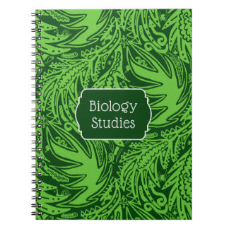 Carnet Parmi les études de biologie de l'école des feuill