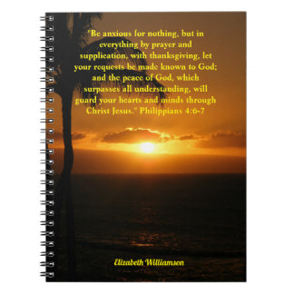 Carnet Parole de Dieu, Philippiens 4:6-7, Inspiration, Pr