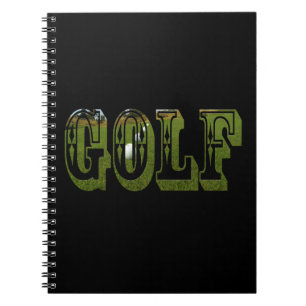 Carnet Parole De Dimensions Vert Golf Avec Boules,