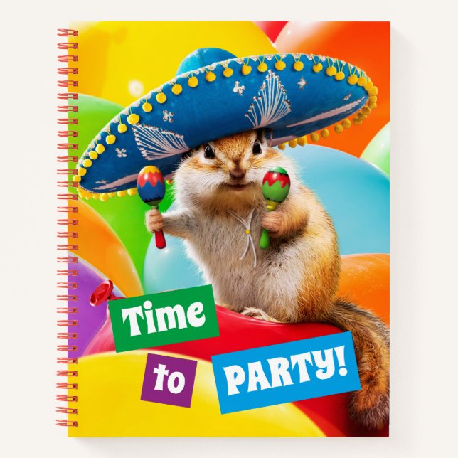 Carnet Parti Chipmunk En Sombrero (Devant)