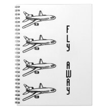 Carnet parti d'avion de mouche