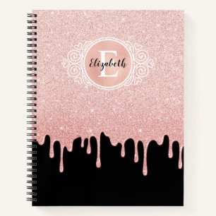 Carnet Parties scintillant à goutte rose Girly Artist Ske