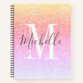 Carnet Parties scintillant arc-en-ciel fillette Sparkles 