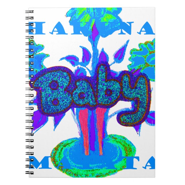 Carnet Parties scintillant bébé Hakuna Matata cadeaux.png (Devant)