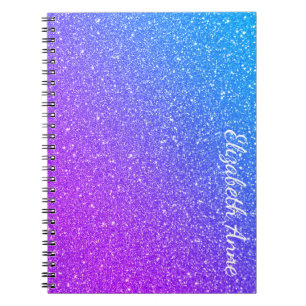 Carnet Parties scintillant de dégradé chic personnalisée