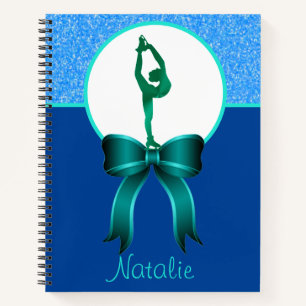 Carnet Parties scintillant de patinage artistique et Carn