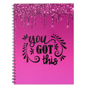 Carnet Parties scintillant de séchage rose Vous Avez Ob