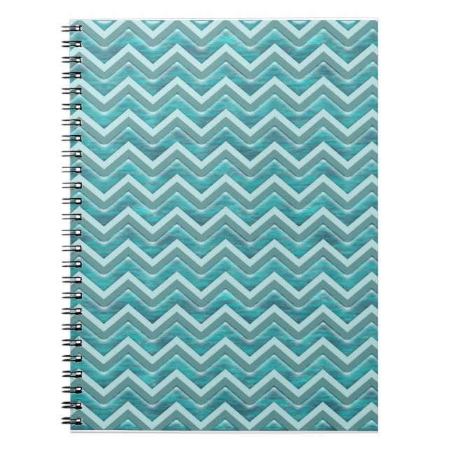 Carnet Parties scintillant d'eau Chevron Motif (Devant)