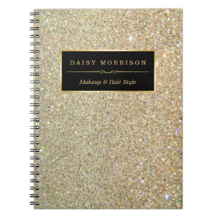 Carnet Parties scintillant Gold branchée Sparkles Makeup