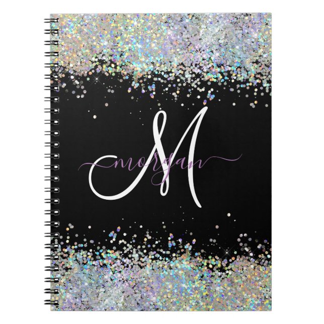 Carnet Parties scintillant holographique Rainbow Pastels  (Devant)