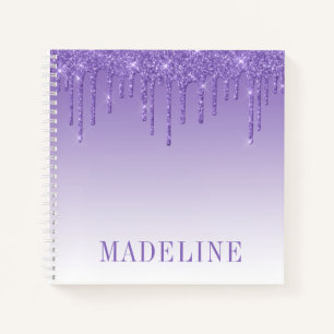 Carnet Parties scintillant moderne tendance pourpre à la