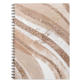 Carnet Parties scintillant or rose brossé