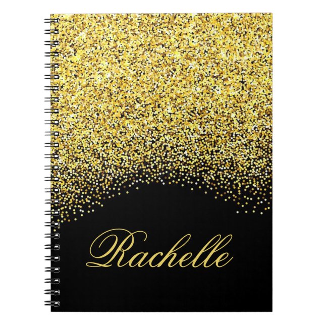 Carnet Parties scintillant personnalisée (Devant)