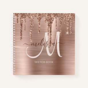 Carnet Parties scintillant Rose Chic Gold Driving  Monogr