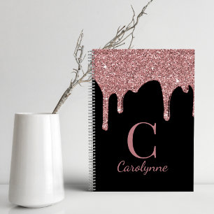 Carnet Parties scintillant Rose d'or filles Lecteurs Mono