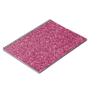 Carnet Parties scintillant rose fille