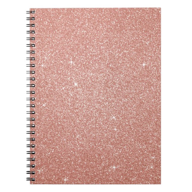 Carnet Parties scintillant rose rose or-Blush et étincell (Devant)