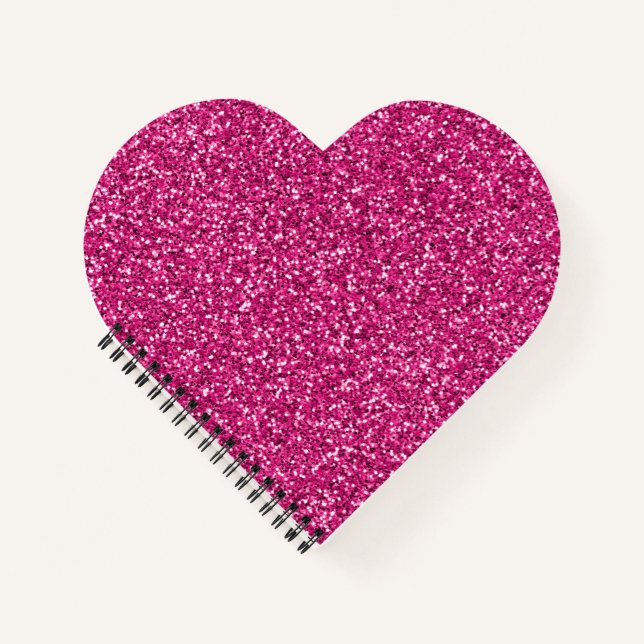 Carnet Parties scintillant rose Smitten (Devant)