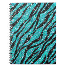 Parties scintillant turquoise Zebra Print