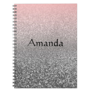 Carnet Parties scintillant vintage monogramme personnalis
