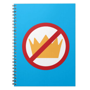 Carnet PAS DE ROIS ! Bleu anti-Trump