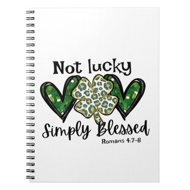 Carnet Pas Lucky, Simplement Béni Lucky Charm St Patrick (Devant)